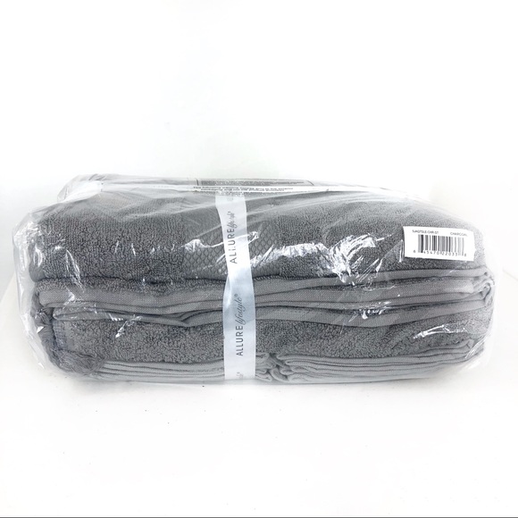 Allure lifestyle 6 piece towel set Charcoal - Picture 5 of 8